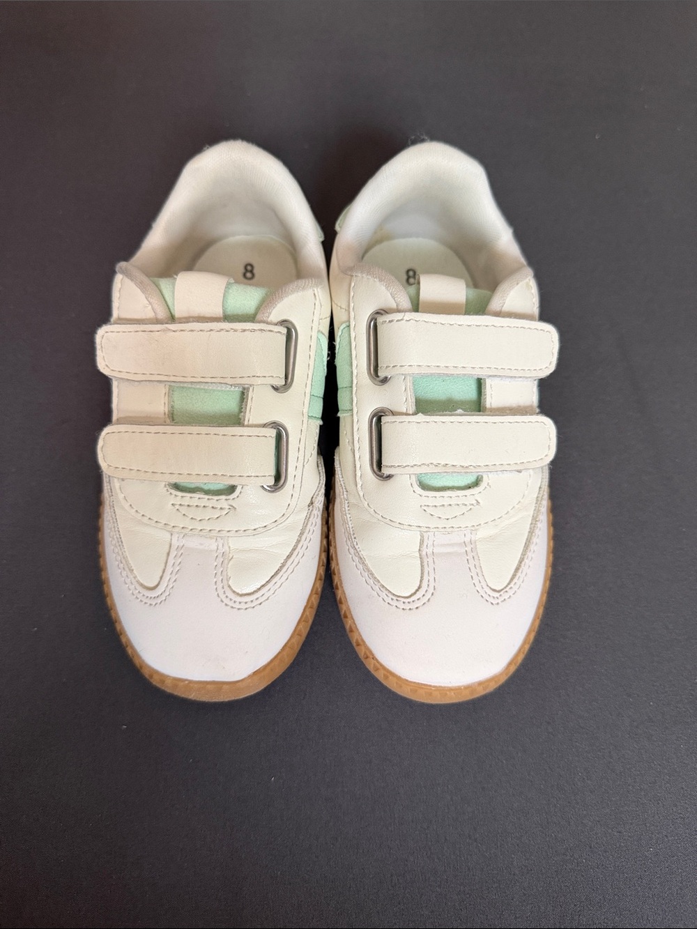 wonder nation White Sneakers with Mint Accents
